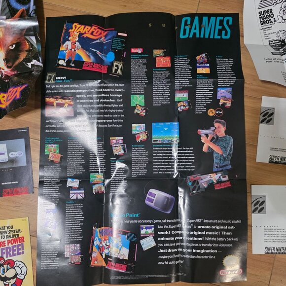 Nintendo Poster / Book Lot Vintage - Picture 2 of 6